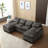 Modern Large Chenille Fabric U-Shape Sectional Sofa-147315180