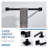 Bathroom Hardware Set 2-Pieces With Towel Bar, Toilet Paper Holder Bath Accessories Set Wall Mounted In Matte Black-121794001