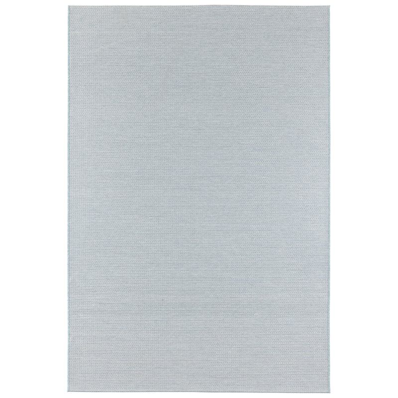 Millau Flatweave Light Blue/Cream Indoor/Outdoor Rug, Rectangle 140 x 200cm
