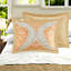 Grands ensembles de literie en damas, microfibre douce, design orange moderne pour le décor de la chambre à coucher