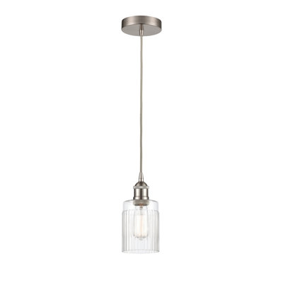 Luminaire suspendu cylindrique à 1 lumière Kamena