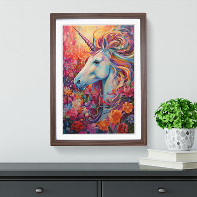 Unicorn Expressionism - Framed Print