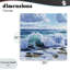Vague de curling turquoise sur toile de rivage, design par Kate Jarvik Birch-1239984469