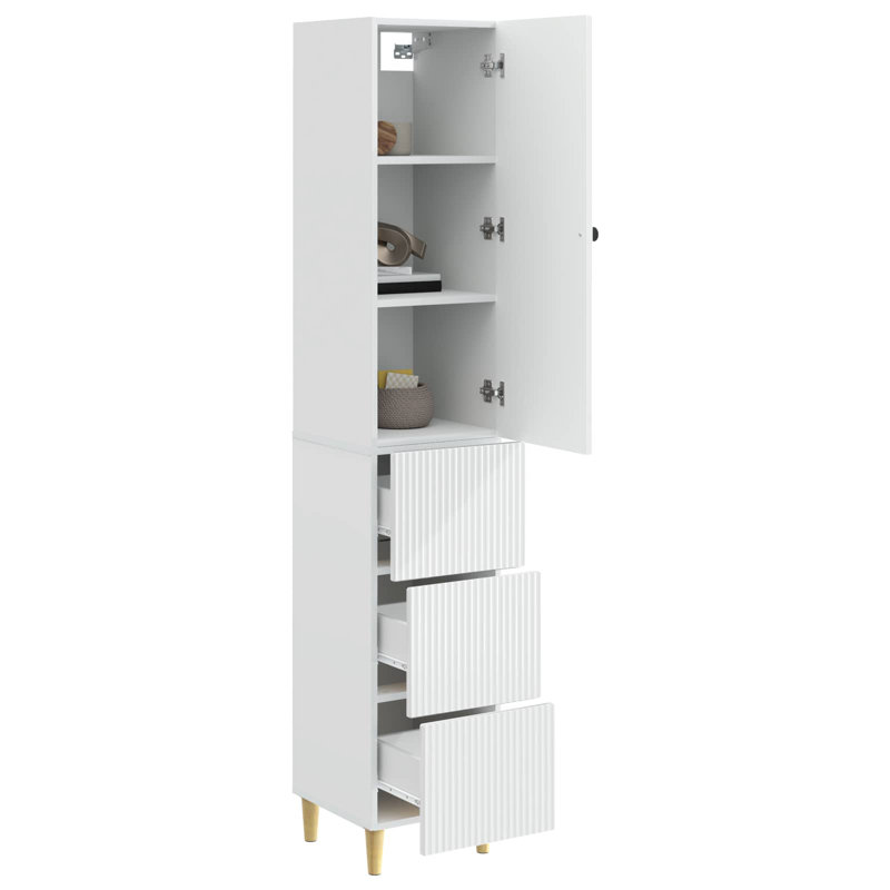 Storage Cabinet, High Gloss White