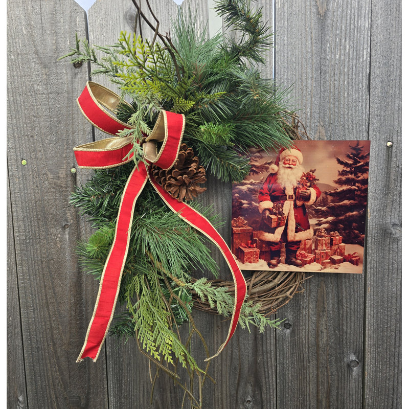 Couronnes de père Noël rétro