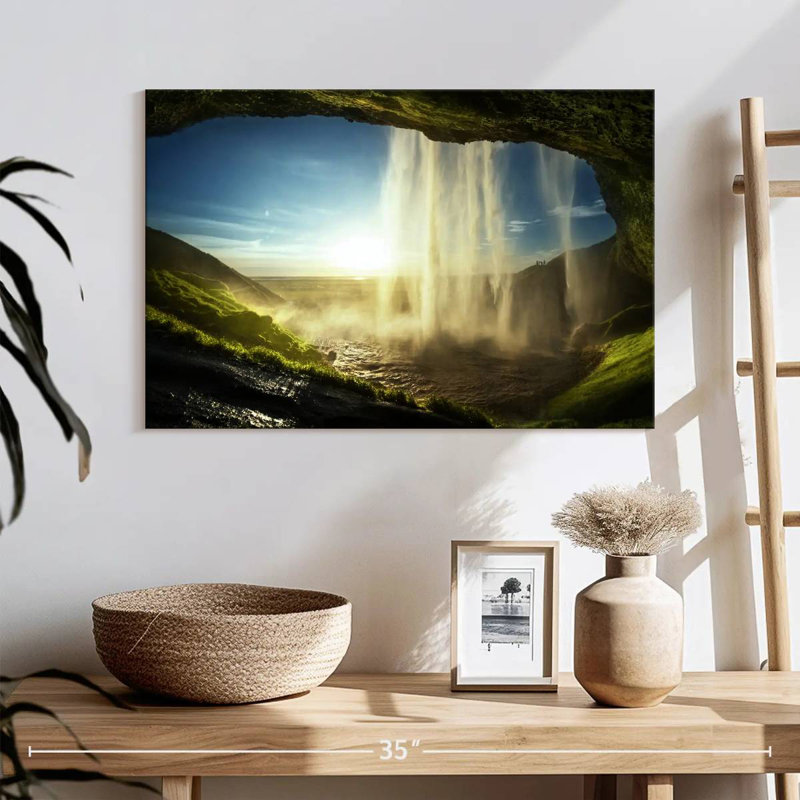 Alvord Seljalandfoss Waterfall Beauty, 8" H x 12" W