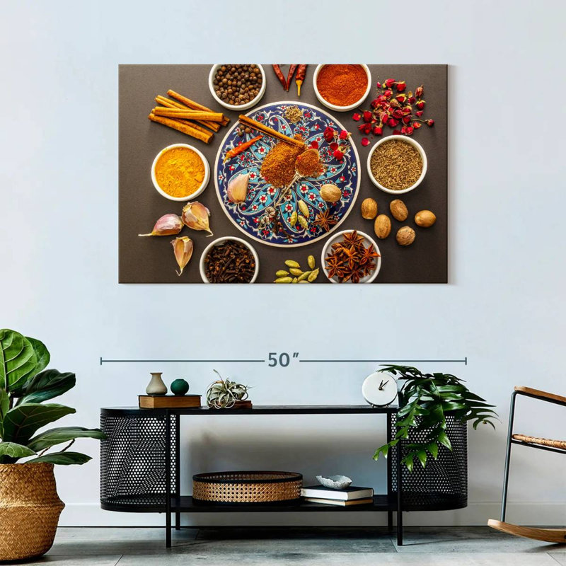 Oriental Spices, 30" H x 45" W