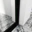 Porte de douche coulissante double l 56 à 60 po x H 72 po avec film antidéflagrant-116650943