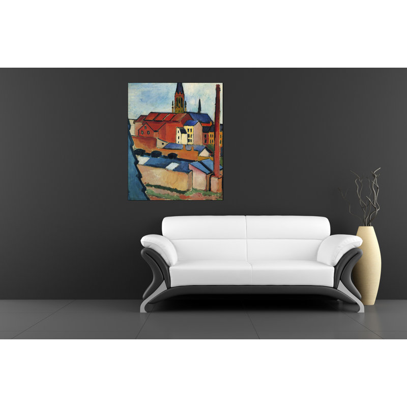 Macke August - Wrapped Canvas Painting, 80cm H x 60cm W x 1.8cm D