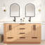 Ensemble de meuble-lavabo autoportant avec lavabo double 59,4 po Carla-13354666
