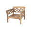 Monterey Teak Outdoor Club Chair with Sunbrella Cushions-1202803440