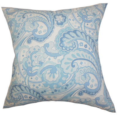 Floral Down Linen Reversible Throw Pillow