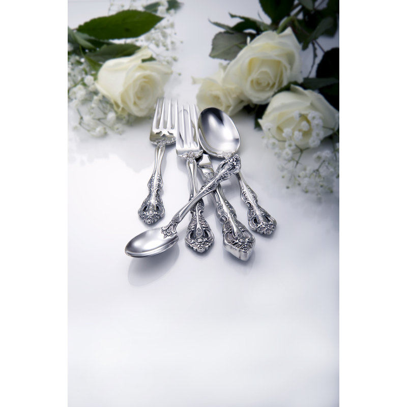  Fourchette à dîner en acier inoxydable Michelangelo, ensemble de 4, argent