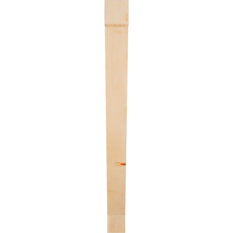Traditional Block Bracket, Douglas Fir (Smooth), 46" H x 4" W x 46" D