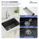 24" L X 18" L X 12" D Quartz Laundry Utility Sink Undermount Deep Single Bowl Granite Composite Kitchen Sink