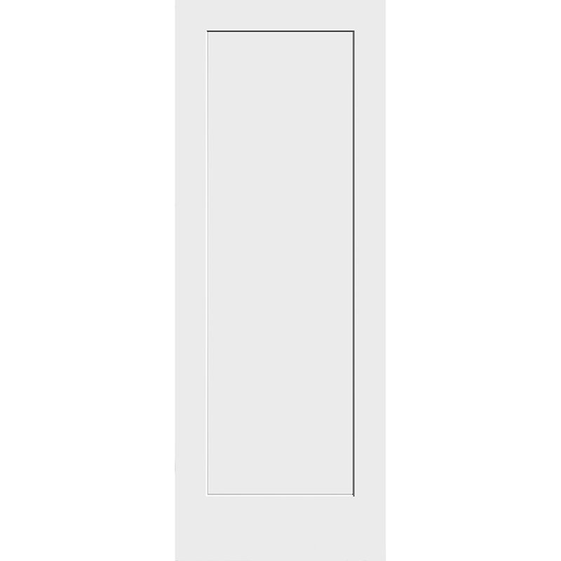 Primed White Solid Wood Interior Shaker Door Slab, 34" x 84"