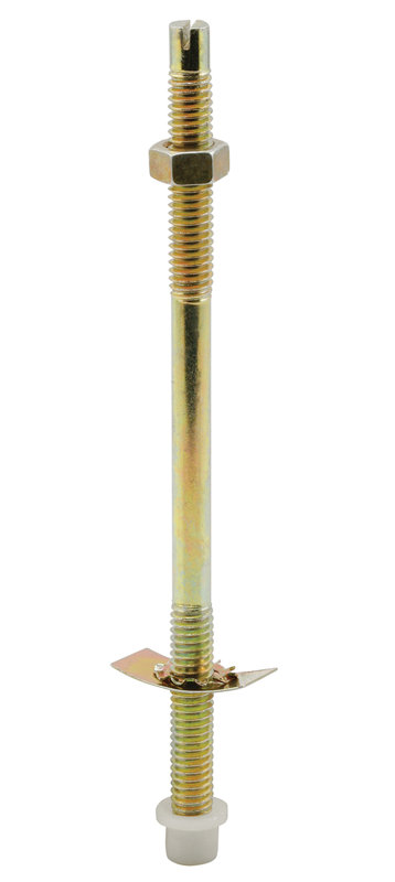 Quincaillerie de porte pliante en acier et nylon pliante en acier, longueur 5-1 / 2 po par 1/4 po de diamètre avec capuchon de 3/8 po de diamètre (paquet simple)