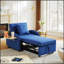 Fauteuil-lit polyvalent convertible 3 en 1 avec dossier réglable et table pliante pour petits espaces-103922823