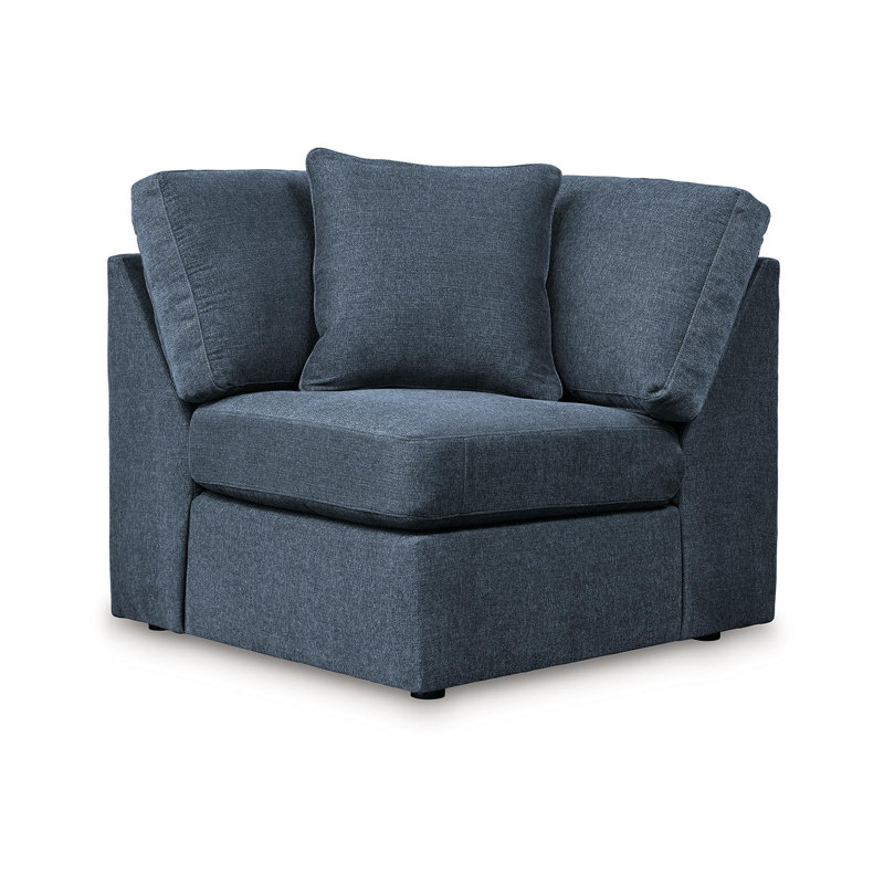 Modmax 4-Piece Sectional, Blue Polyester