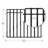 3-Rail Steel Fence Panel