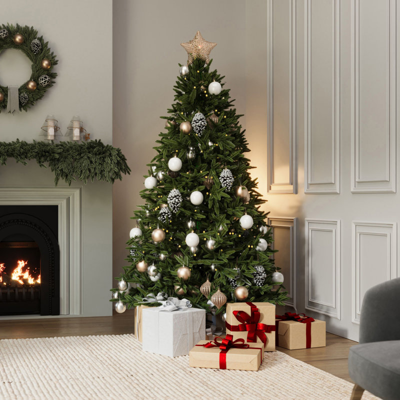 Faux Christmas Tree, 244cm H x 155cm W x 155cm D