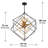 Alson 9 - Light Dimmable Geometric Chandelier