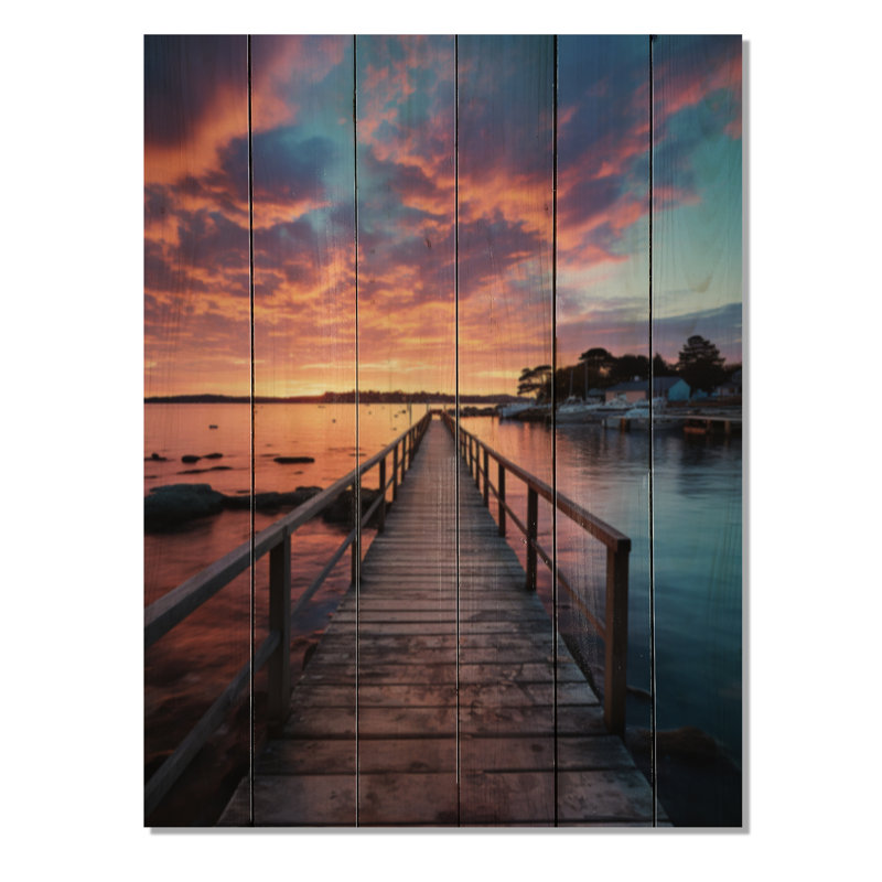 Jetée et quai côtier III sur bois, H 40 po x l 30 po x P 0,78 po