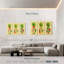 Collage d'ananas tropical triple Yarlin-108085673