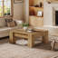 Pedestal Coffee Table with Storage