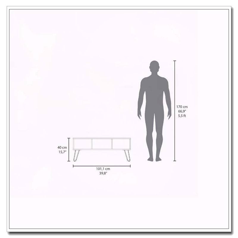 Smoke Coffe Table With 2 Shelf