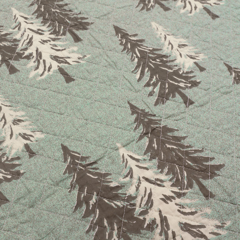 Donna Sharp Mint Patch Pieced Cotton Lap Quilt Throw, Lap Quilt