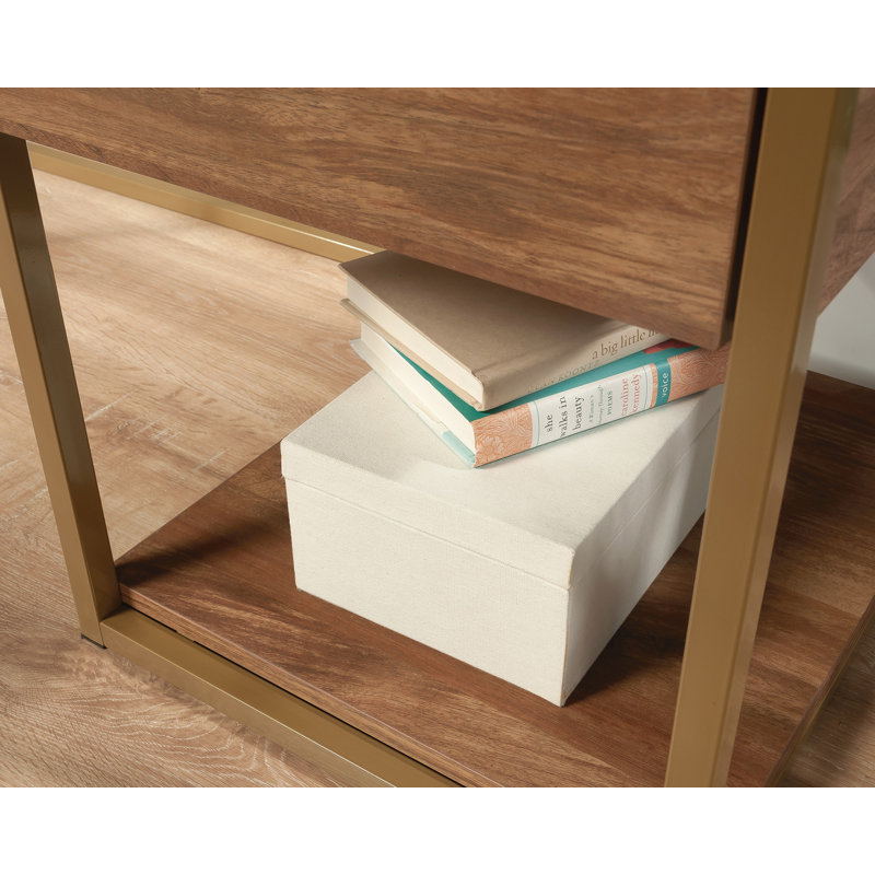 Sindoori Mango Wood Desk with Drawer and Filing Cabinet