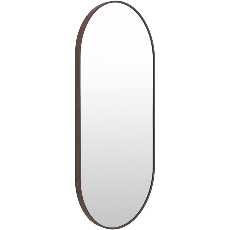 Miroir d'appoint Destefano Essence, 20 po x 39 po, Noyer foncé