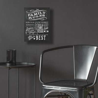 Epic Art 'Family Rules 1 V2' by Mary Urban Acrylic Glass Wall Art