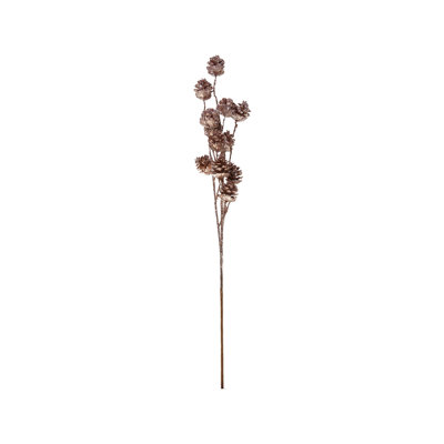 Plastic Pinecone Stem Ice Copper