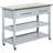 Kitchen Island with Top,Traditional Kitchen Island with Storage,2-Tier Open Shelves,Drawers,
