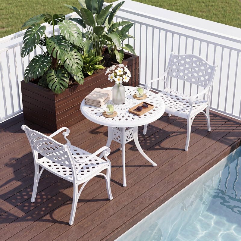 Round Outdoor Bistro Table , 30.3 " W 30.3 " D