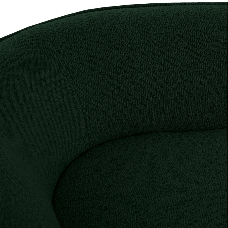 Méridienne 70 po Hilton, Tissu bouclé vert