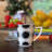 2 Piece Black Dots and Lines Mugs