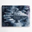 Space Spacecraft Blueprint Designs, art mural en métal bleu-1840111256