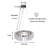 23.6 Inch Led Ring-shaped Crystal Chandelier