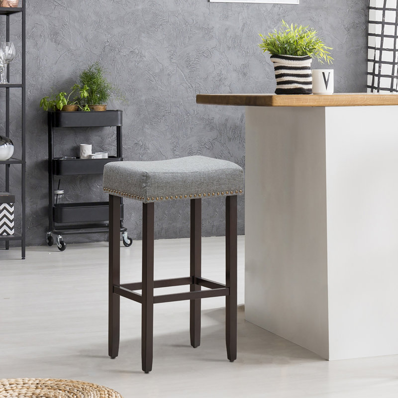 Tabouret de bar et de comptoir Hannam, gris, Tabouret de bar (siège d'une hauteur de 29 po), Gris