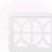 Bryn Full Size Wood Headboard with Scalloped Frame in Geometric Cutout Decorative Panel in White-995842838-995842839