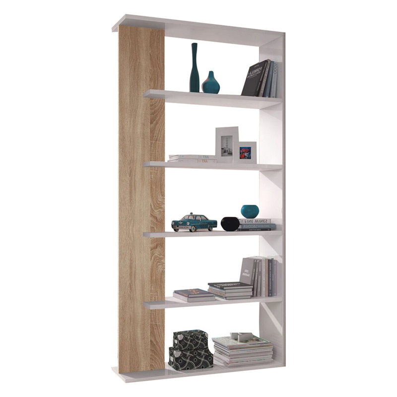 Columbia Bookcase, White/Oak Laminate