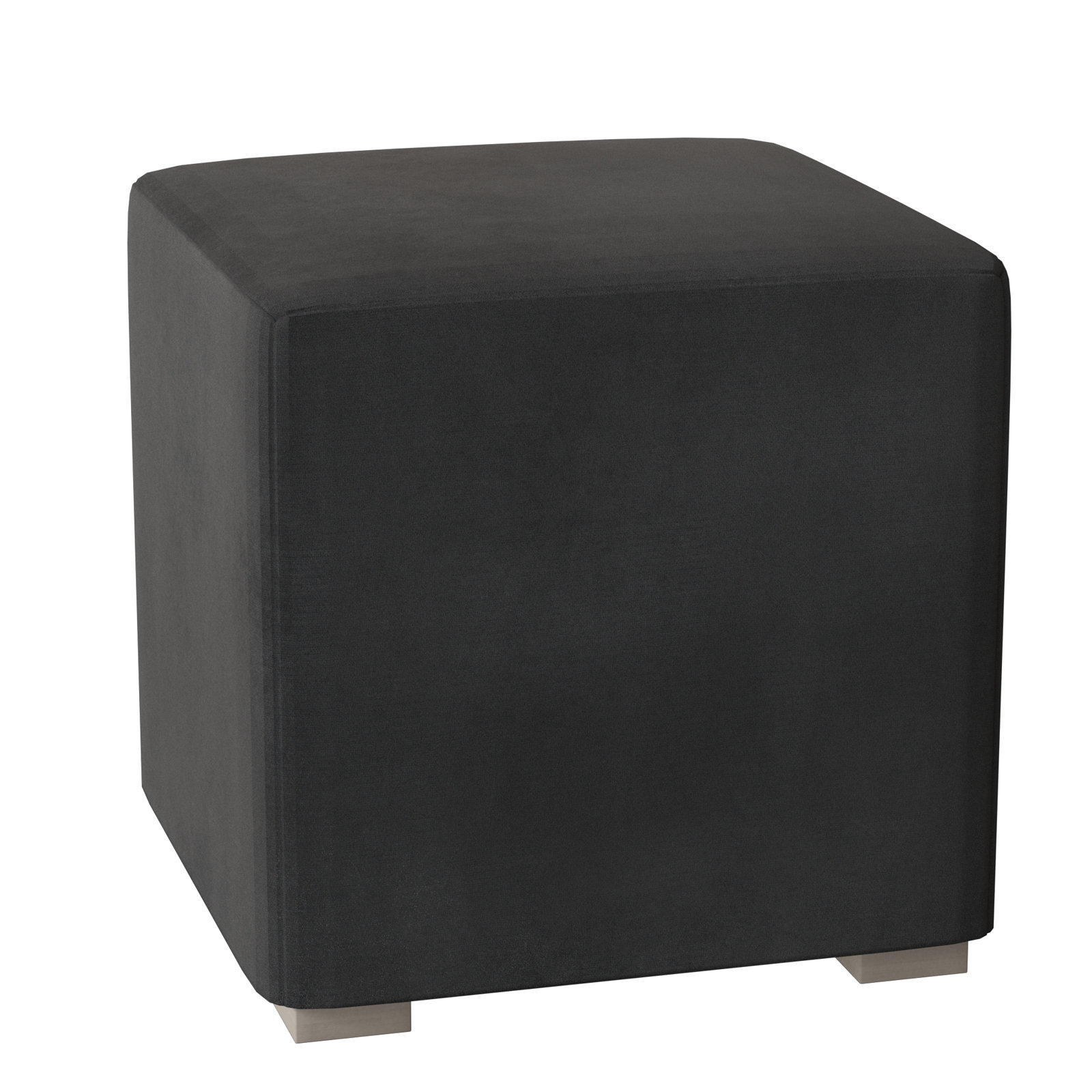 Casale 18" Ottoman, Taupe Velvet 1667-012, Blanca
