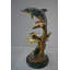 Fontaine en forme de dauphin avec trois tortues Alfano - taille: L 23 po x l 22 po x H 35 po.