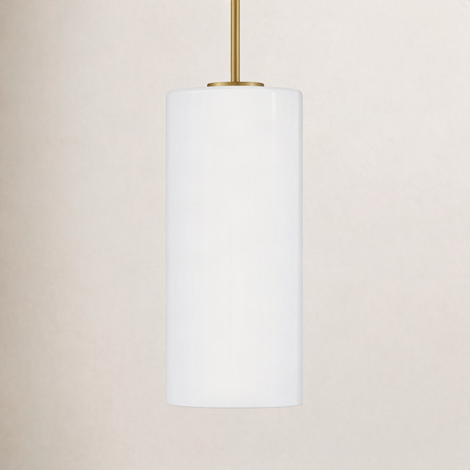 Chelles Pendant Light, Lacquered Brass
