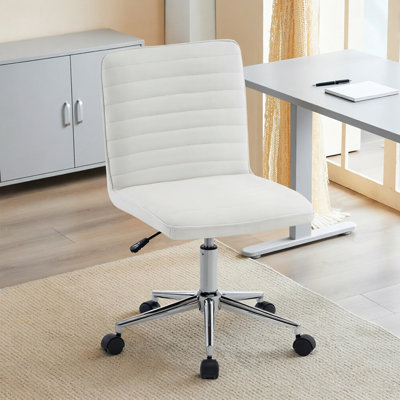 Chaise de bureau pivotante en similicuir