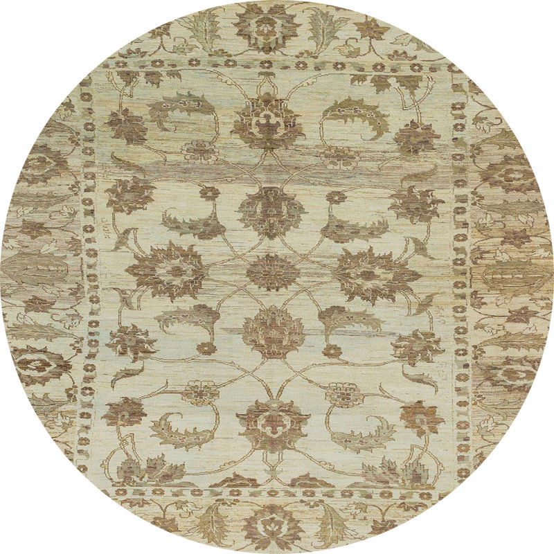 Abstract Indoor Rug, Round 8'