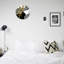 Horloge murale 12 po x 12 po noire, noire et grise pour salon et patio